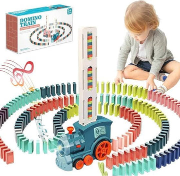 Domino Train Toy for Kids – Automatic Domino Laying Game