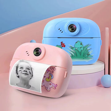 Kids Instant Print Camera with Rechargeable Battery & Printing Paper