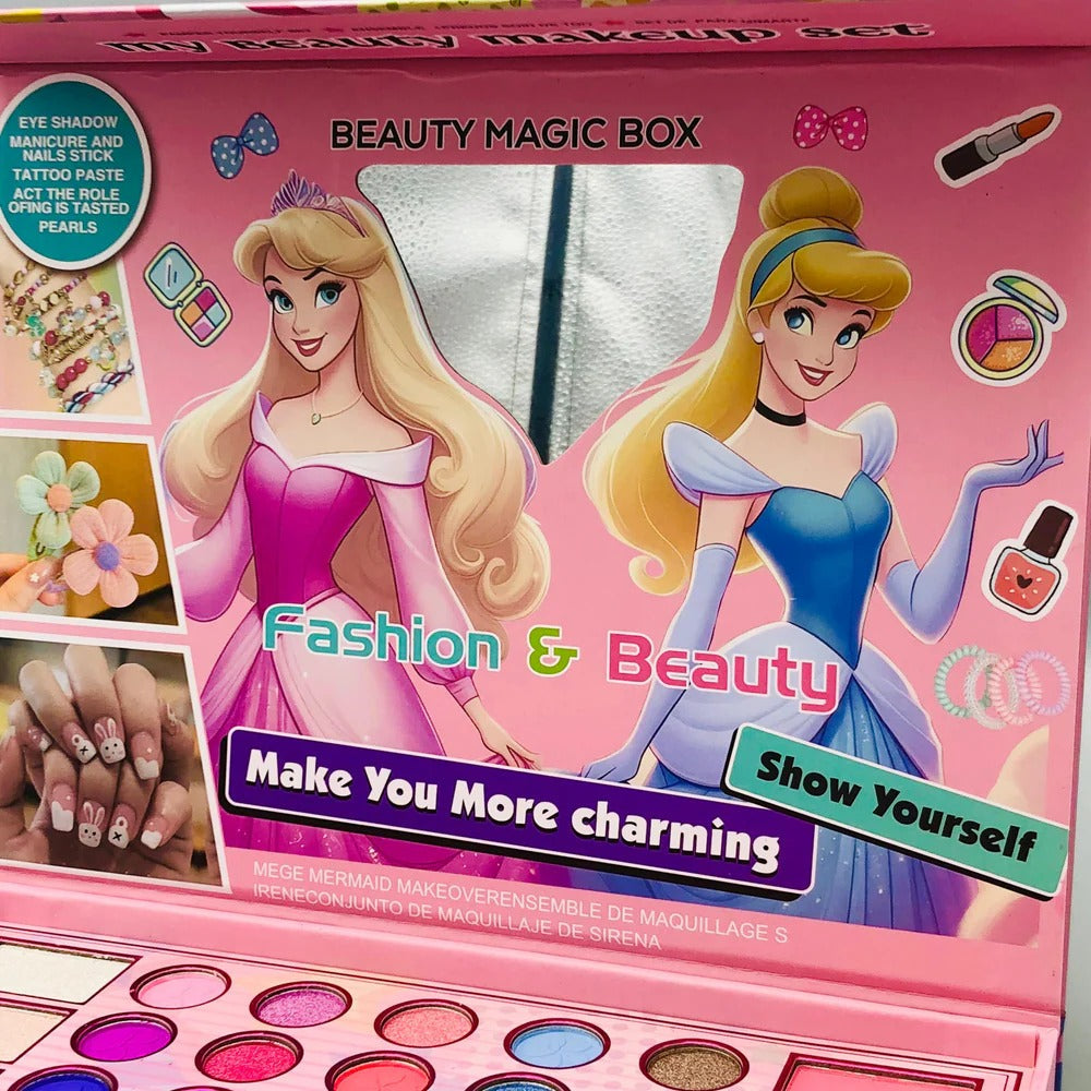 Realistic 2in1 Princess Beauty Makeup Set For Girls
