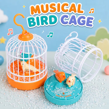 Musical Bird Cage Toy for Kids – Interactive Lights & Sound