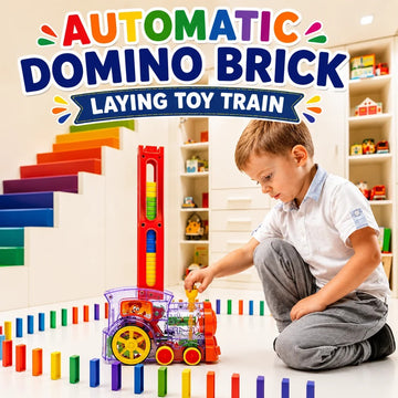 Domino Train Toy for Kids – Automatic Domino Laying Game