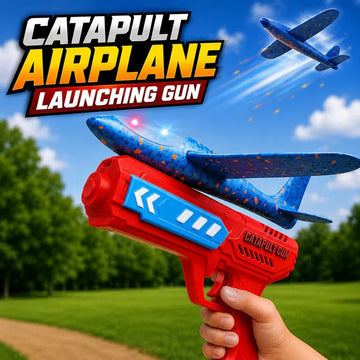 2-in-1 Foam Airplane Launcher Toy – EPP Glider Plane for Outdoor Fun