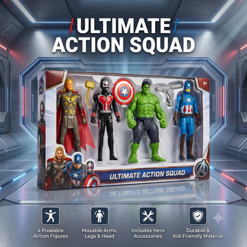 Ultimate Hero Squad – 4-Piece Action Figure Set