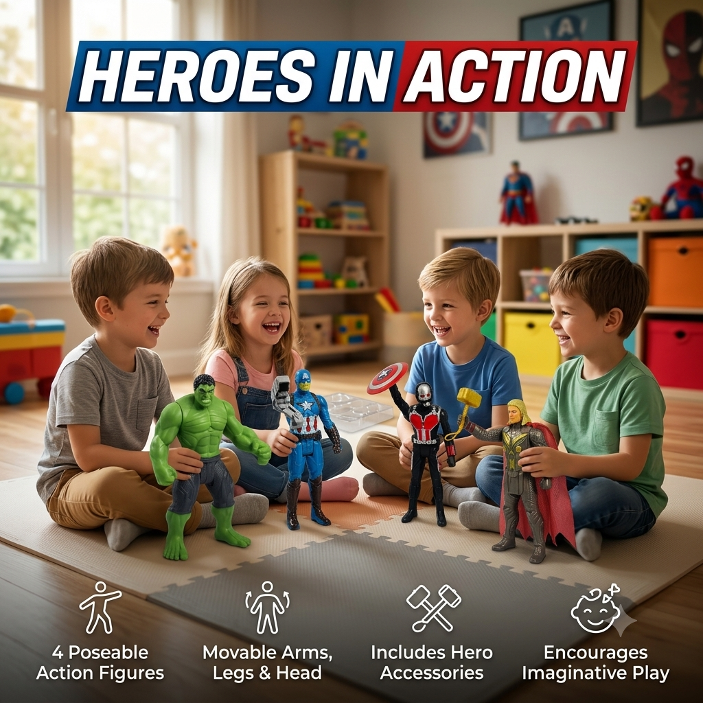 Ultimate Hero Squad – 4-Piece Action Figure Set