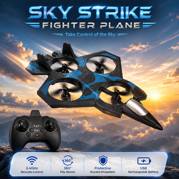 Sky Strike Fighter Plane – 2.4GHz RC Plane with 360° Flip Stunts