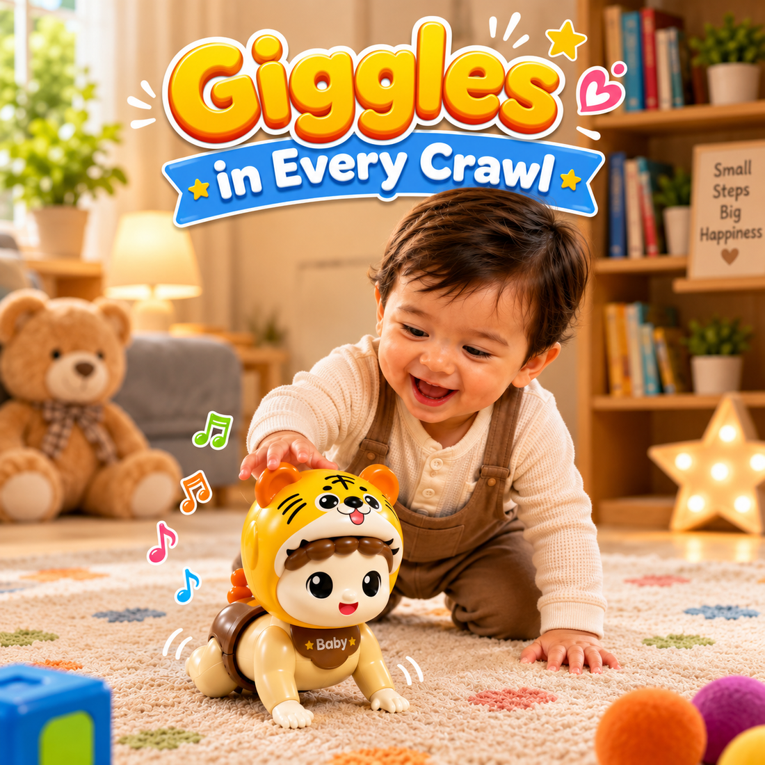Crawling Baby Tiger – Musical & Interactive Crawling Toy