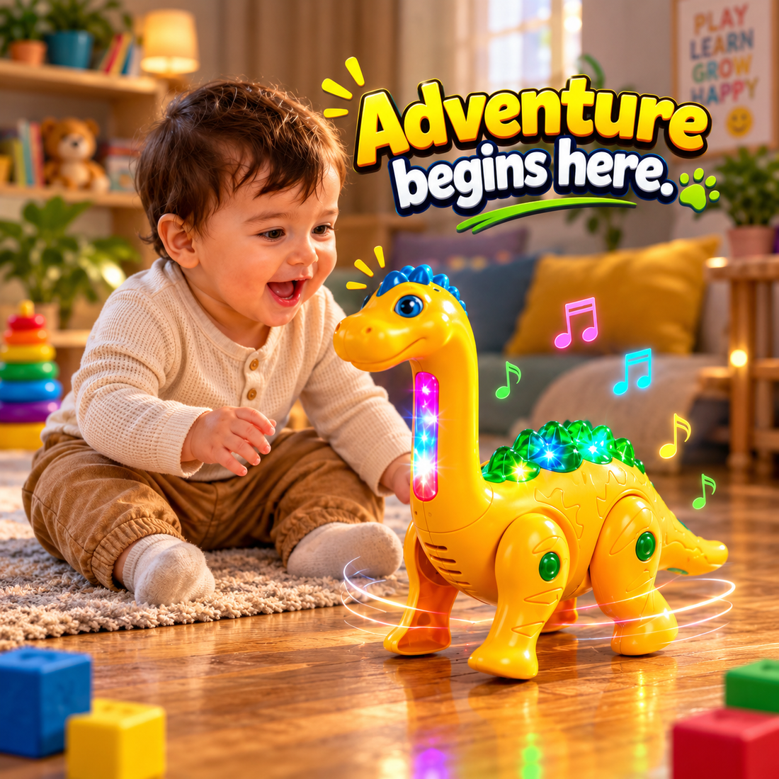 Electric Dinosaur Pet for Toddlers – Cute Interactive Dino Companion