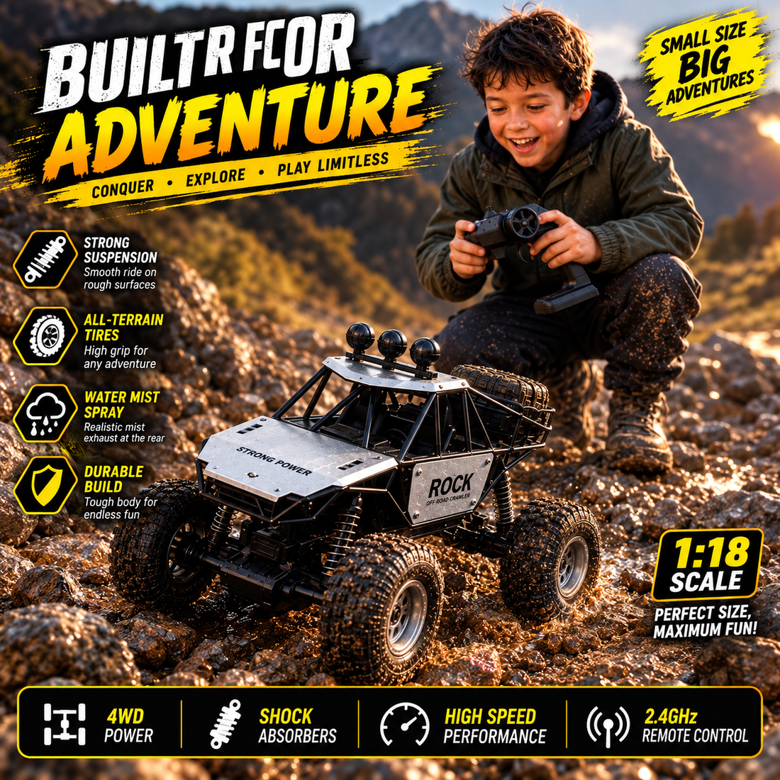 Extreme Rock Crawler Off-Road Jeep – Ultimate Off-Road Adventure