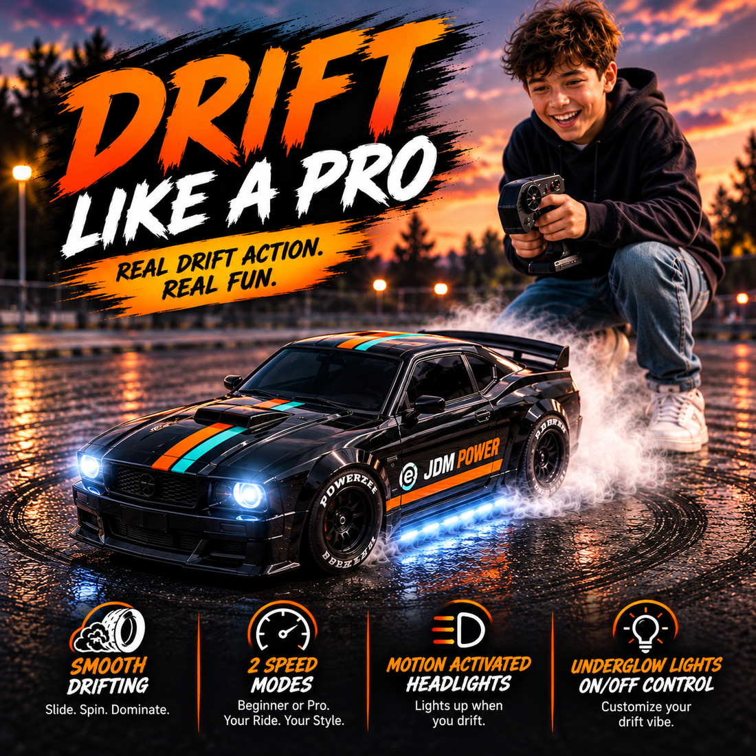 Phantom GT Drift Master – Remote Control High-Speed RC Drift Car