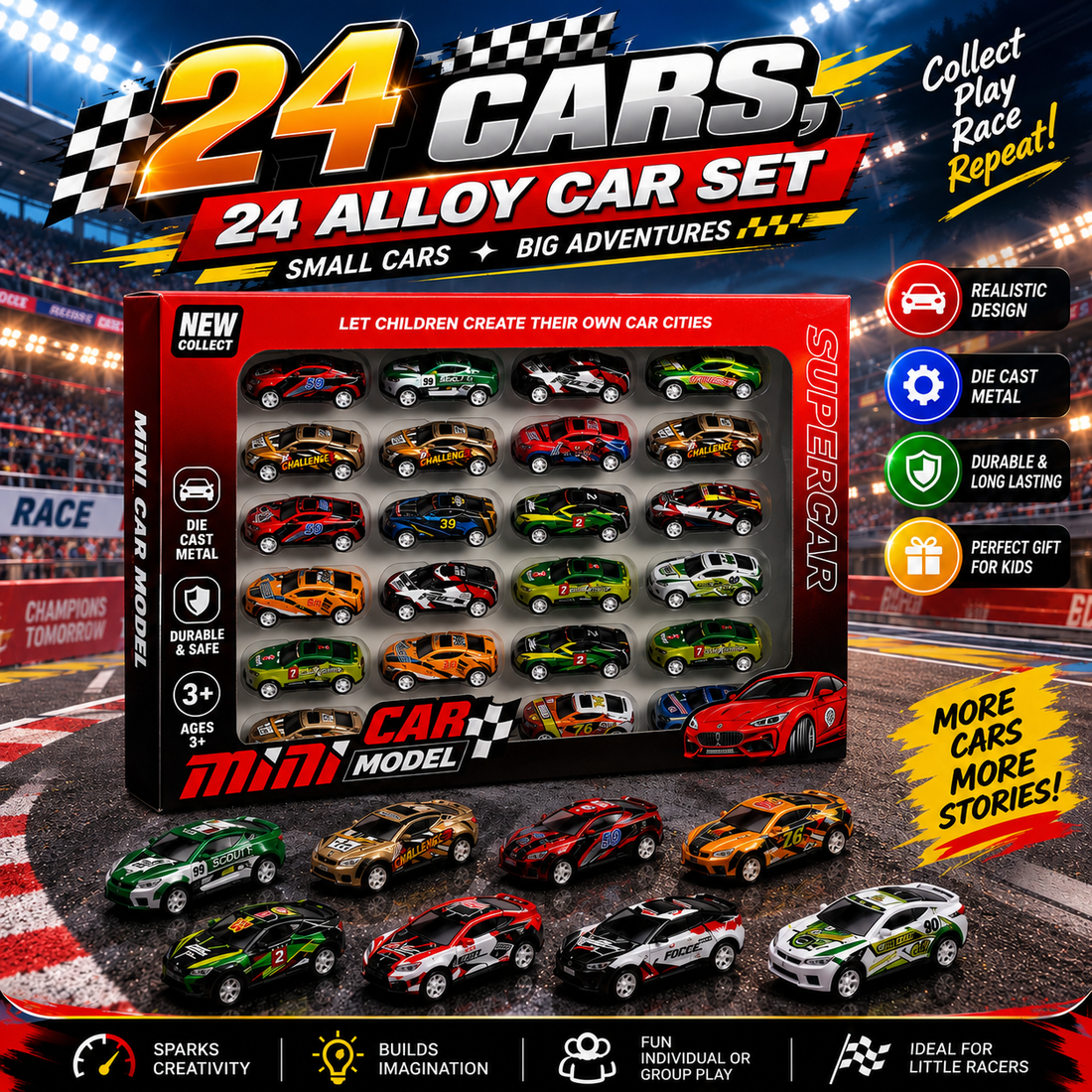 Mini Speedsters – Die-Cast Alloy Car Collection
