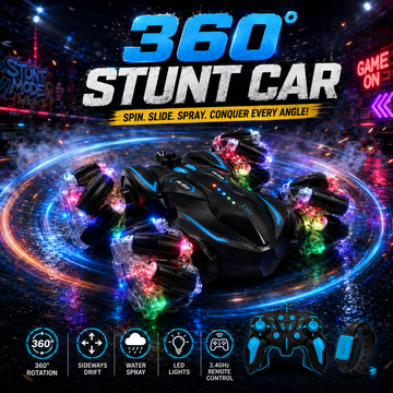 360 Stunt Car – RC Car with 360° Rotation, Sideways Drift & Water Spray