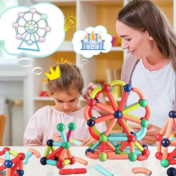 Creative Magnetic Building Blocks Set – Fun Educational STEM Toy for Kids