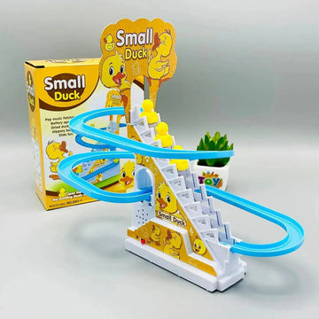 Duck Climbing Stairs Toy for Kids – Musical Lights & Moving Duck Fun