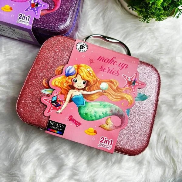2-in-1 Unicorn Kids Makeup Kit – Washable Cosmetic Play Set